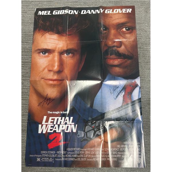 Mel Gibson/Danny Glover signed Lethal Weapon Poster
