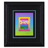 Image 1 : Umbrella Man with Rainbow Sky on Blends by Peter Max