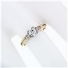 Image 3 : Antique 18K & 14K Gold Old European Diamond Solitaire Engagement or Promise Ring
