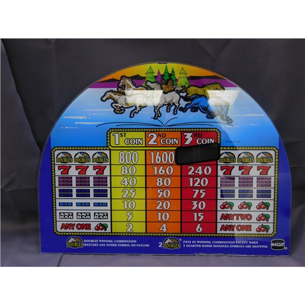 Slot Machine Glass Cover Panel  IGT