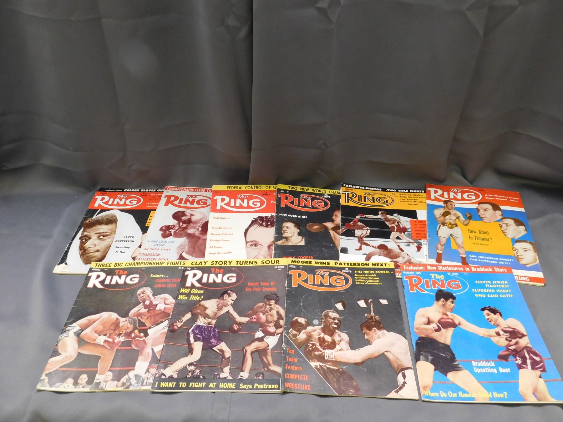 Lot of 10 The Ring Magazine 1960-65