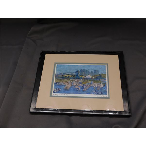 Meeting At The Forks Roman Swiderek Framed Art Print
