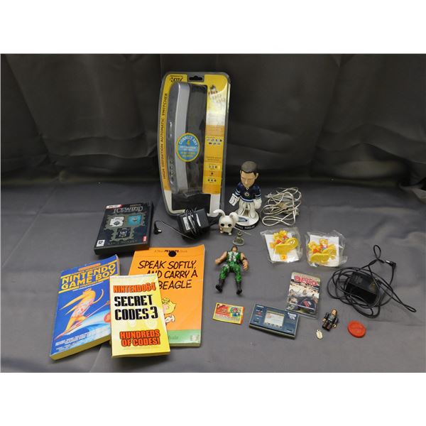 Toy & Game Junk Lot Simpsons, Gameboy Car Charger, Nintendo Books