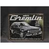 Image 1 : AMC Gremlin Tin Wall Sign
