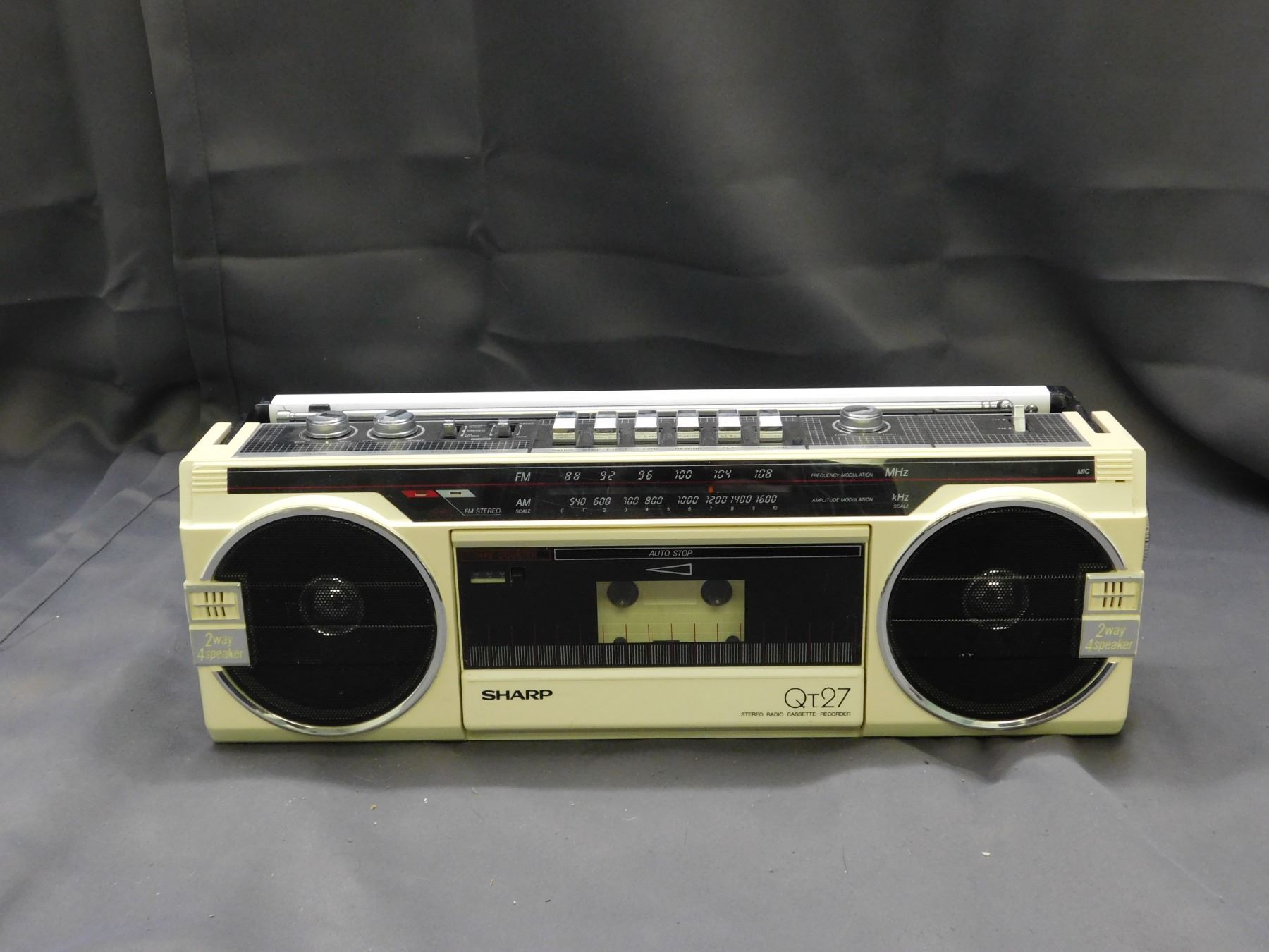Sharp Qt27 Stereo Radio Cassette Recorder