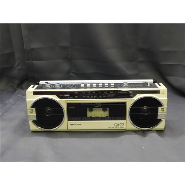 Sharp Qt27 Stereo Radio Cassette Recorder