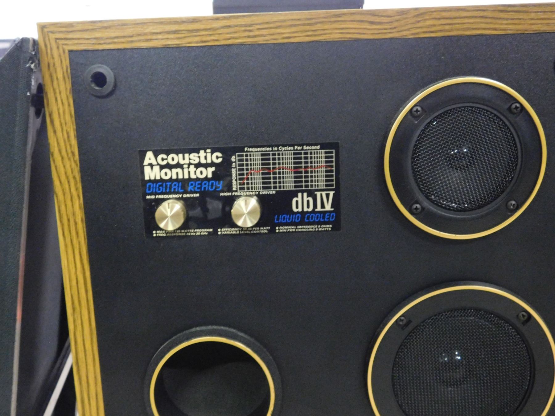 Pair of Floor Speakers Acoustic Monitor Digital Ready DB IV