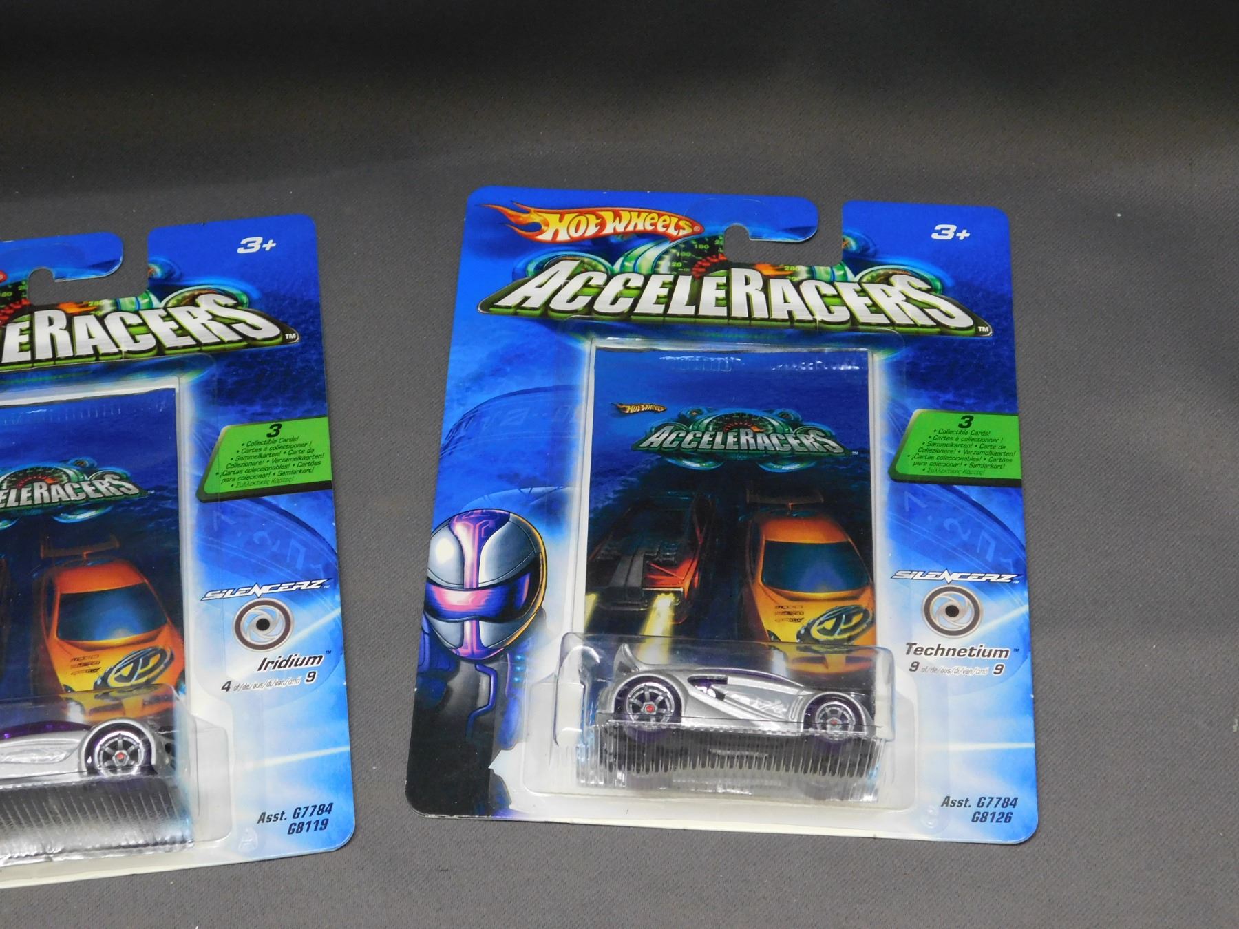 Acceleracers Rd08 Front Lot of 6 AcceleRacers Hot Wheels Die Cast Cars and Collectible Card ...