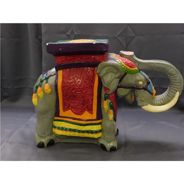 Chalkware / Plaster Asian Elephant Decor
