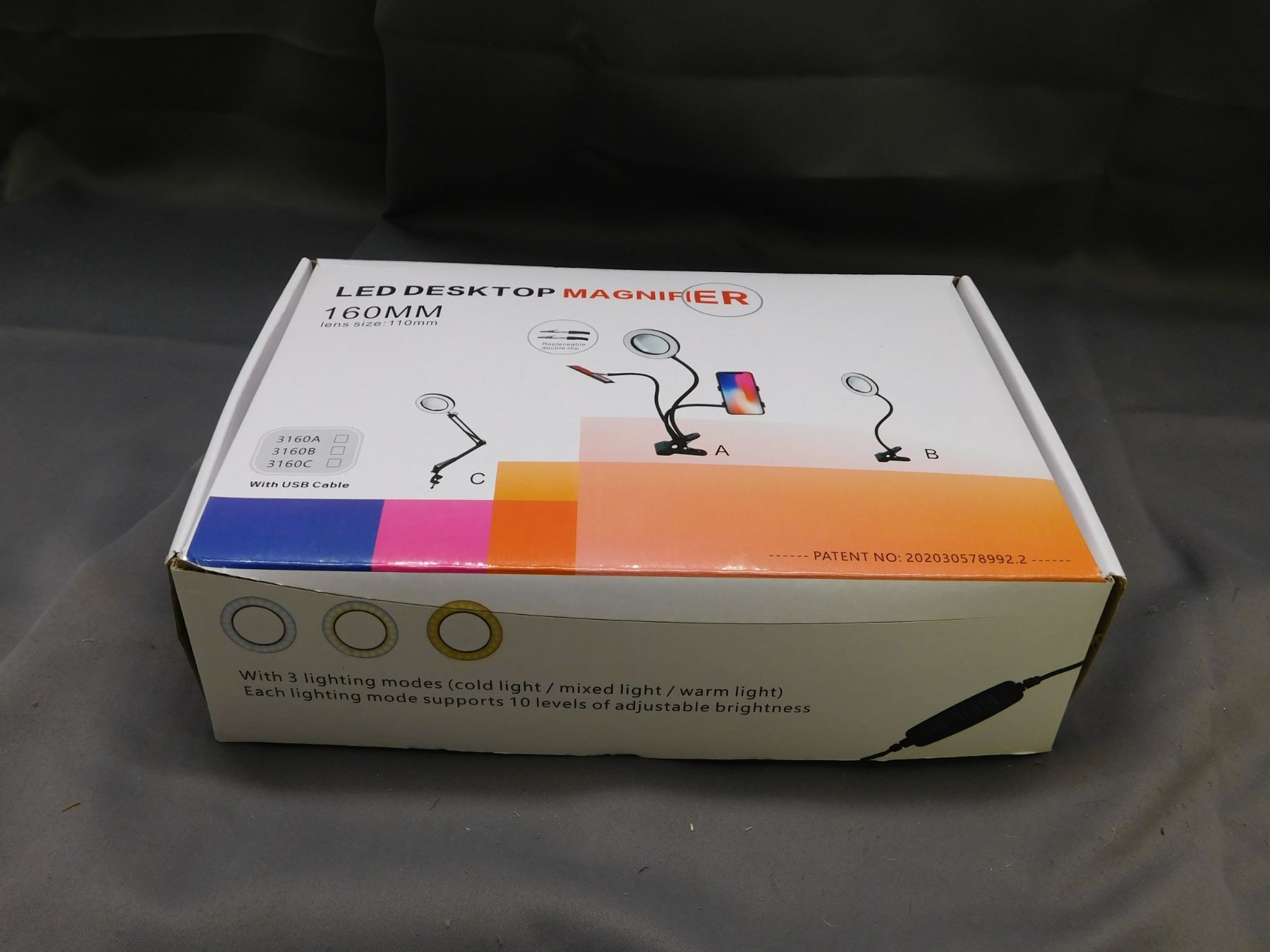 LED Desktop Magnifier 160mm