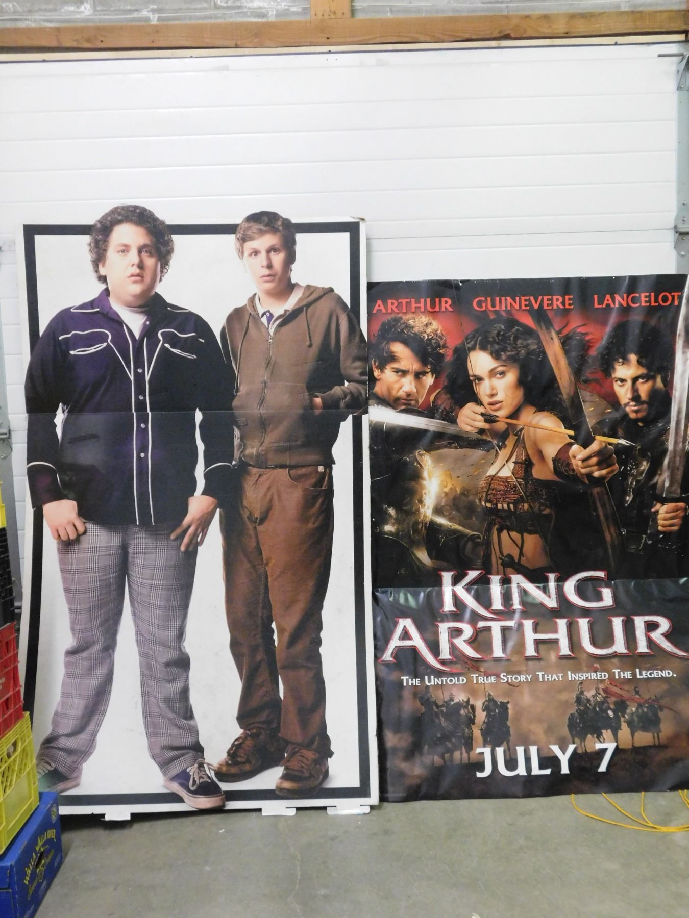 Lot of 2 King Arthur and Super Bad Subway Poster on Cardboard, Cutouts ...
