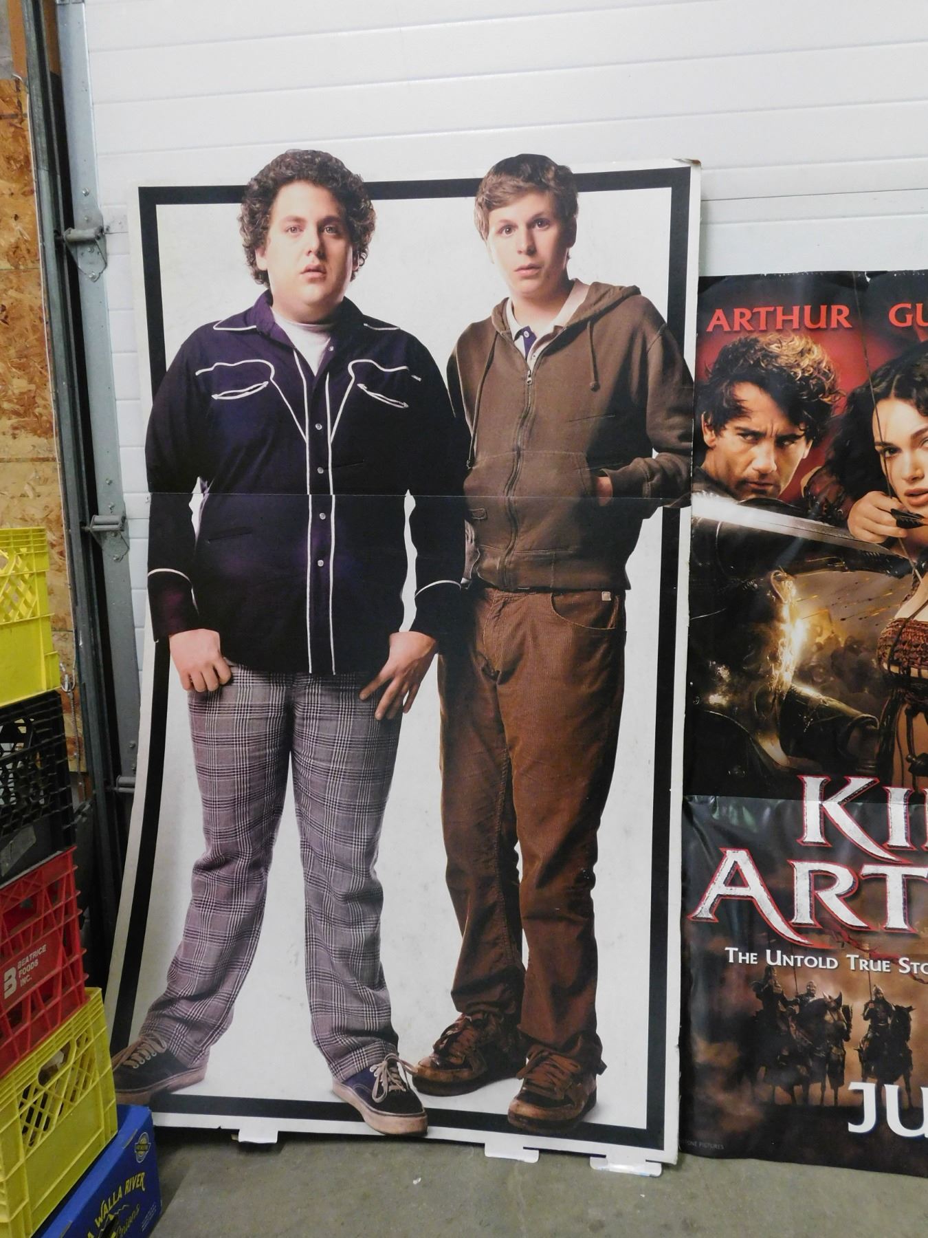 Lot of 2 King Arthur and Super Bad Subway Poster on Cardboard, Cutouts ...