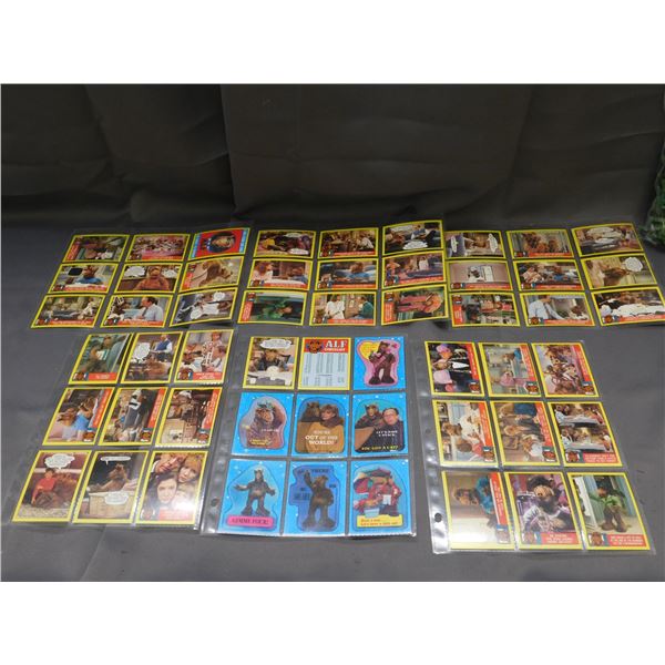 1987 Complete ALF Base Card Set 47 Cards Plus 7 Stickers