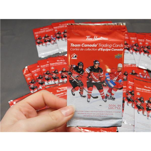 Lot of 35 Tim Hortons Team Canada Trading Cards Upper Deck 202122