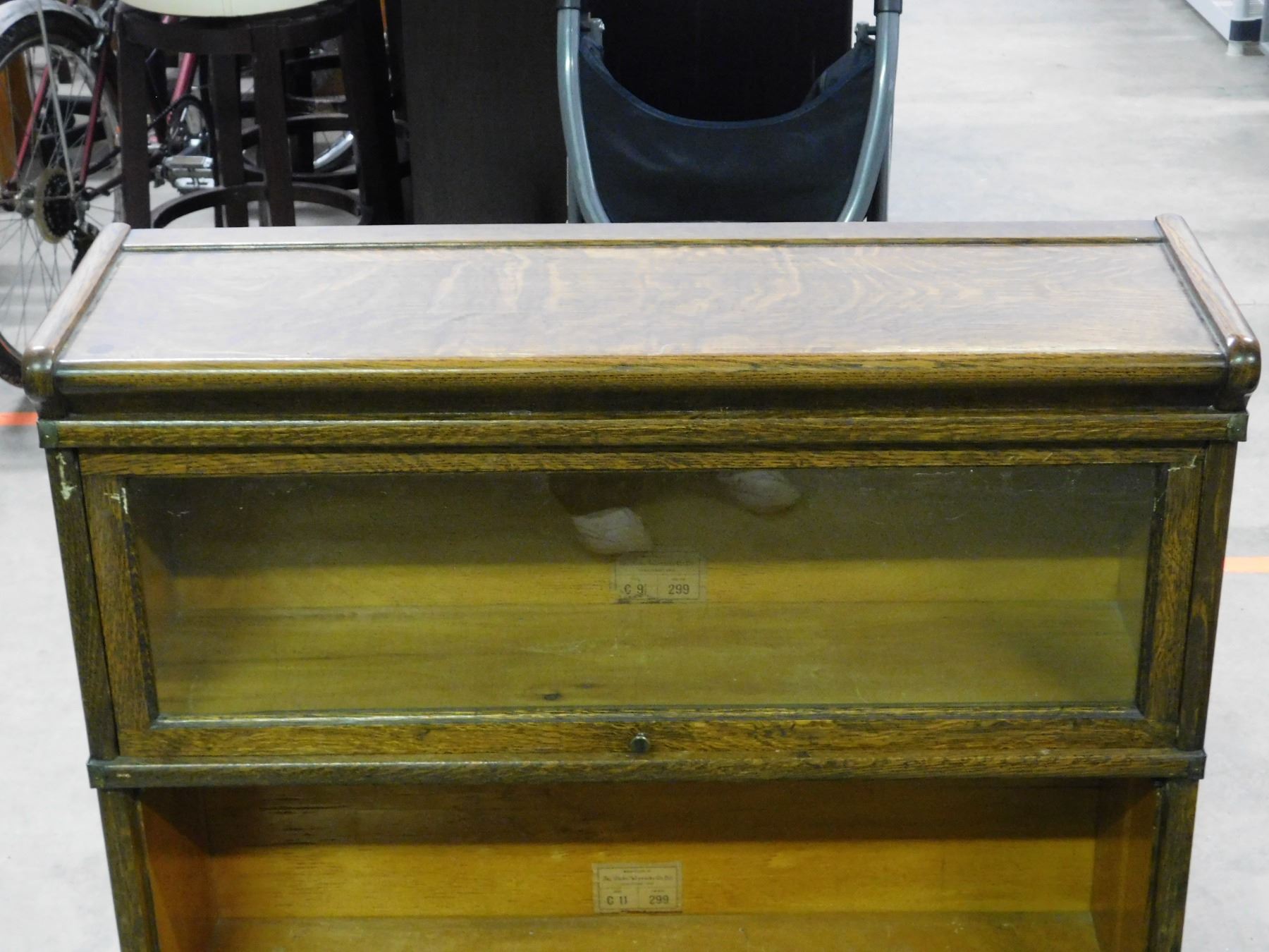 Antique Wooden Stacking Barristers / Lawyers Book Case Made By The