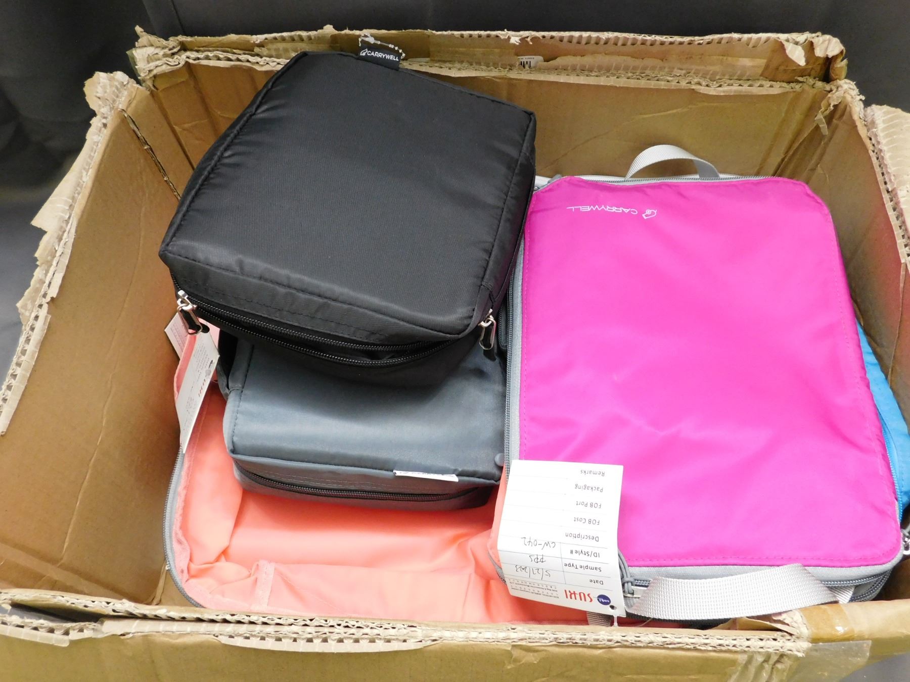 LIQUIDATION BOX of Carrywell Travel Cubes for Clothing, Compressing ...