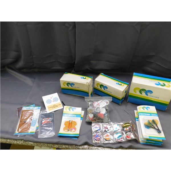 Bundle of Darts & Accessories Unicorn, Dart Wallet, Shafts & Flights