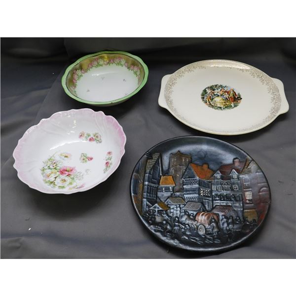 4pcs LP Dubesky Potter Plate Wall Art, Decorative Plates China Germany, USA