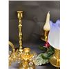 Image 3 : Lot of Assorted Home Decor Partylite Candleholders Gold Tone, Floral Centerpiece Candelabra, Etc