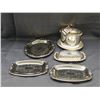 Image 1 : Queen Anne Silverplate Tableware, HUGO Trays, Mayell EP Butter Dish