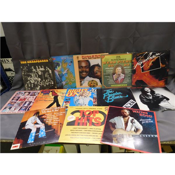Lot of 13 Vinyl Records LPs Assorted