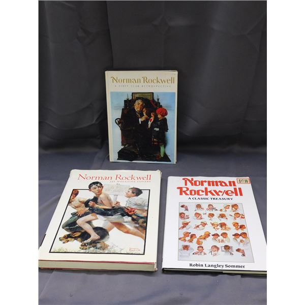 Lot of 3 Normal Rockwell Hardcover Books