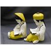 Image 2 : Pair of Chalkware Asian Figurines Students Reading 5" Tall