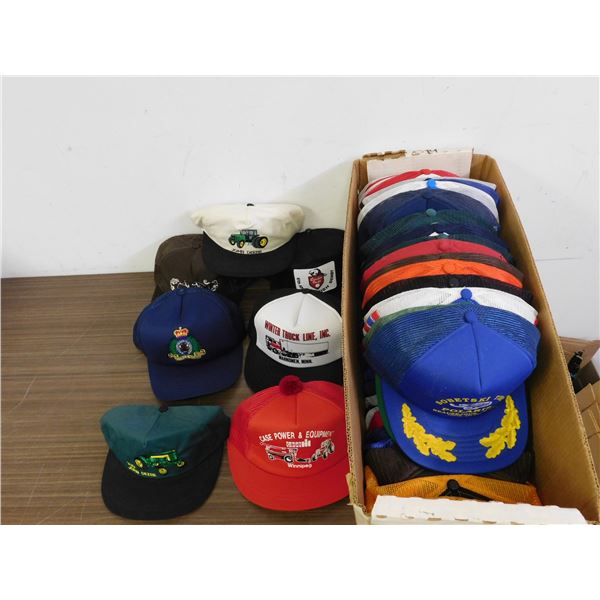 Lot of 60 Vintage Trucker Mesh Baseball Caps Assorted