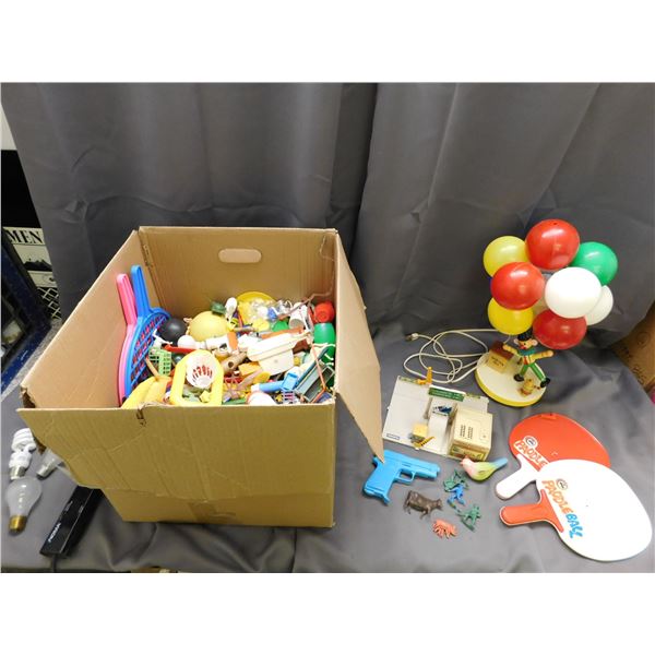Large Box of 70s 80s Toys Parts / Pieces