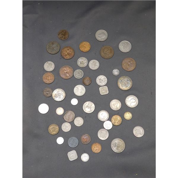 European Money 40s 50s, penny from 1908, 1921