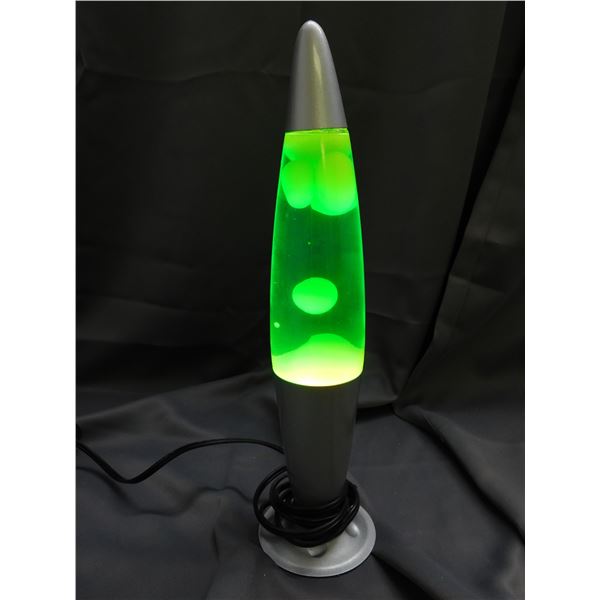 Retro Vintage Green Lava Lamp *works*
