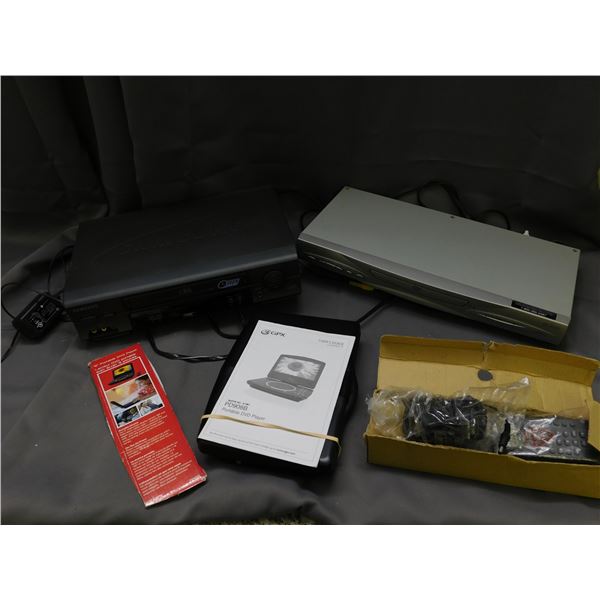 DVD Players, Hi-Fi VHS VCR Player, Portable DVD Player, Remote, Power Adaptor