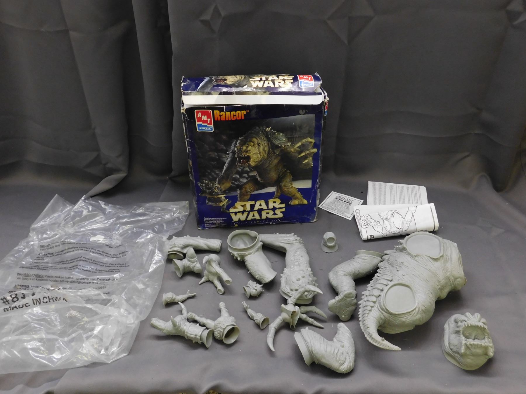 amt Rancor Star Wars Model Kit (complete) 1998 with Instructions, Box ...