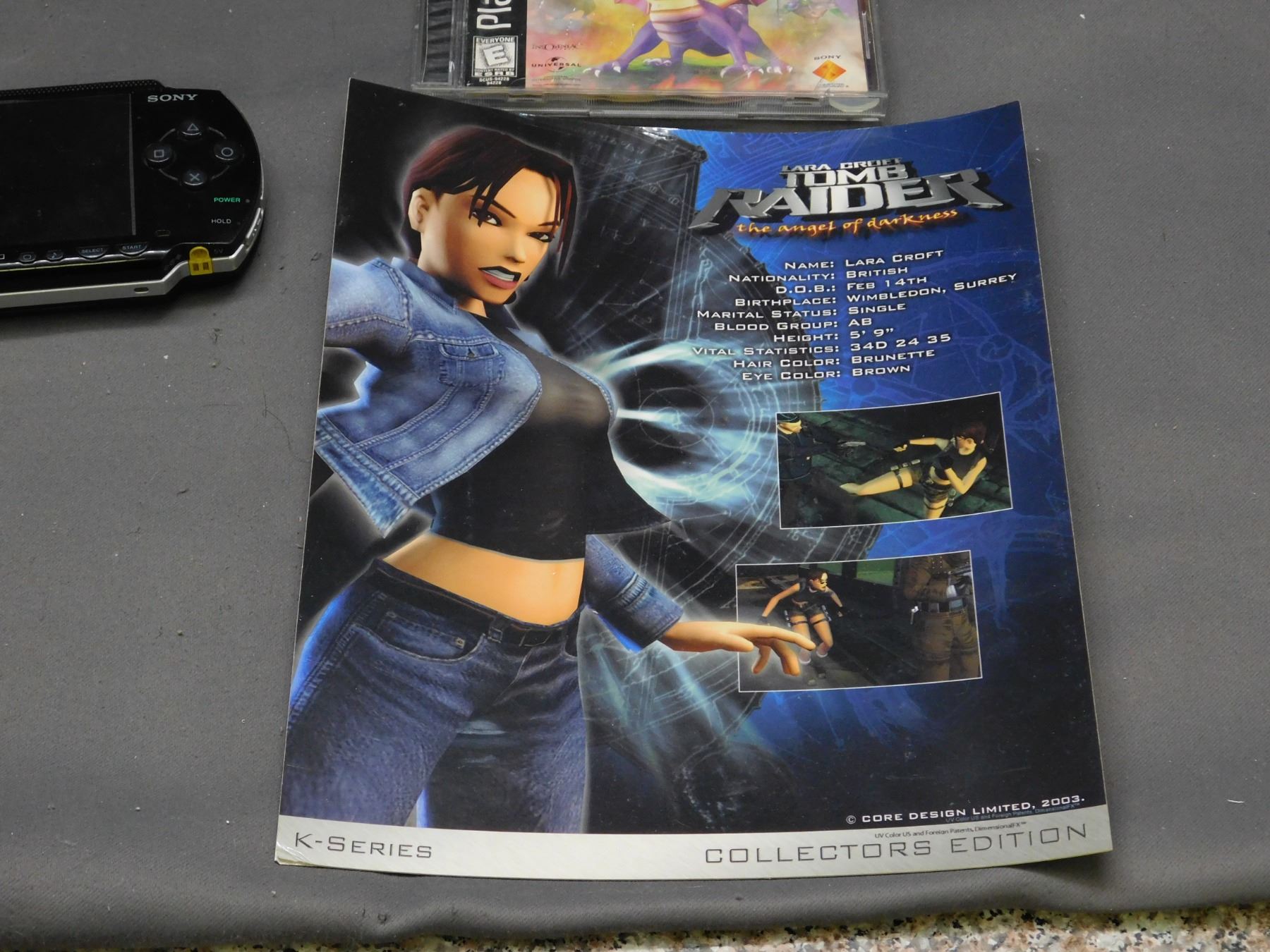 3pcs Sony Playstation Lot Tomb Raider lara Croft Poster, PS1 Spyro, PSP ...