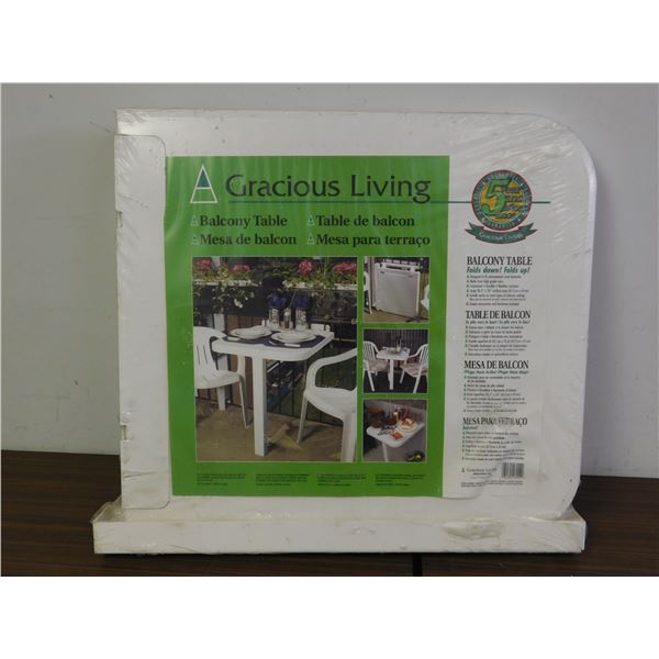Gracious Living Balcony Table NEW SEALED