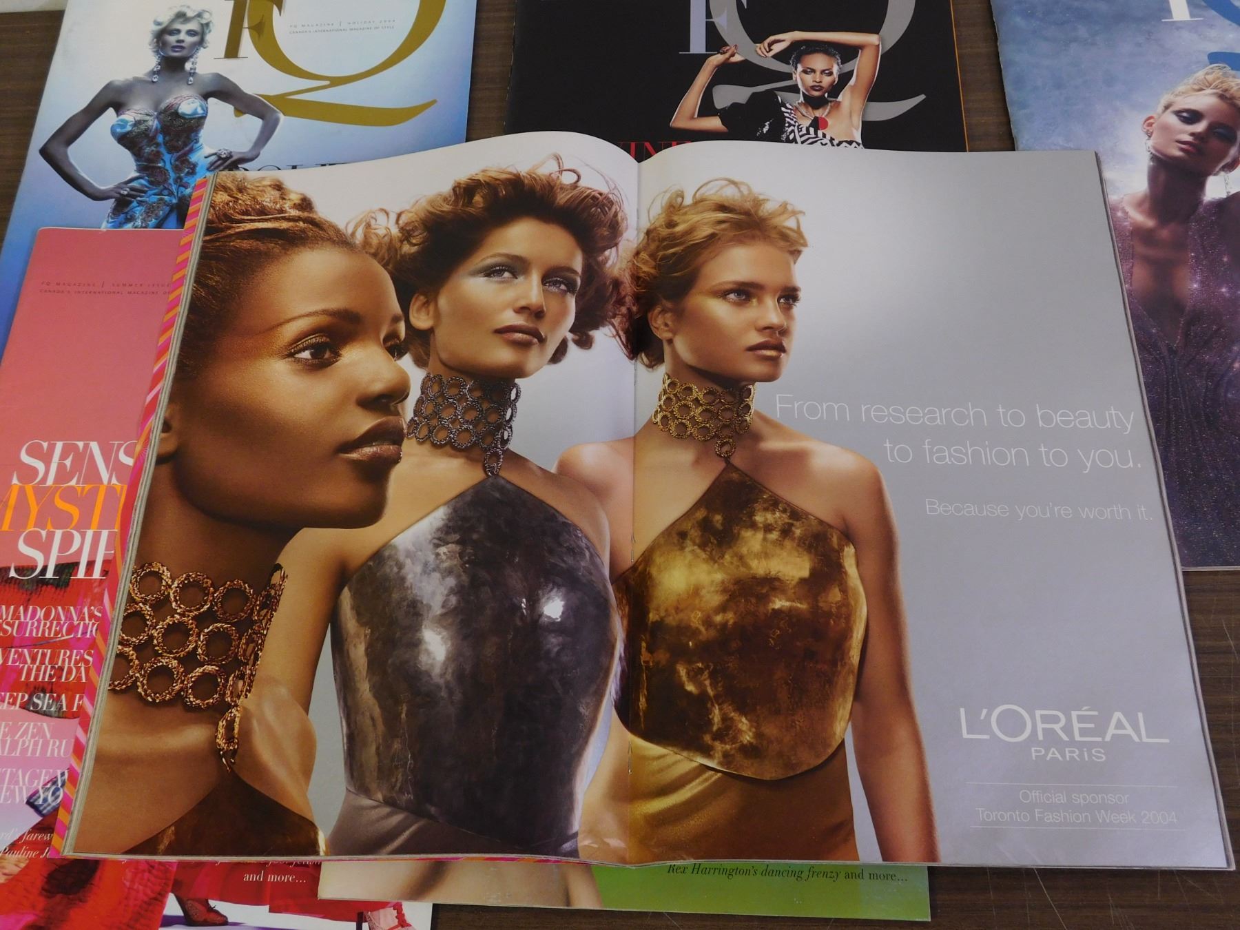 6 Large format Fashion Magazines with Great Photos of famous glamour ...
