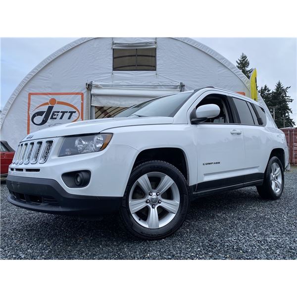 E1 --  2014 JEEP COMPASS SPORT AWD, White, 283401 KM