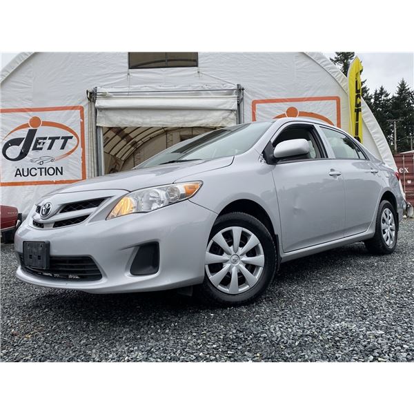 C2 --  2012 TOYOTA COROLLA , Silver, 166304 KM