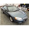 Image 10 : B1 --  2005 CHRYSLER SEBRING CONVERTIBLE, Green, 112781 KM