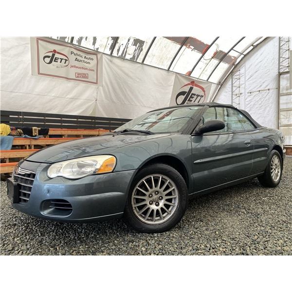 B1 --  2005 CHRYSLER SEBRING CONVERTIBLE, Green, 112781 KM