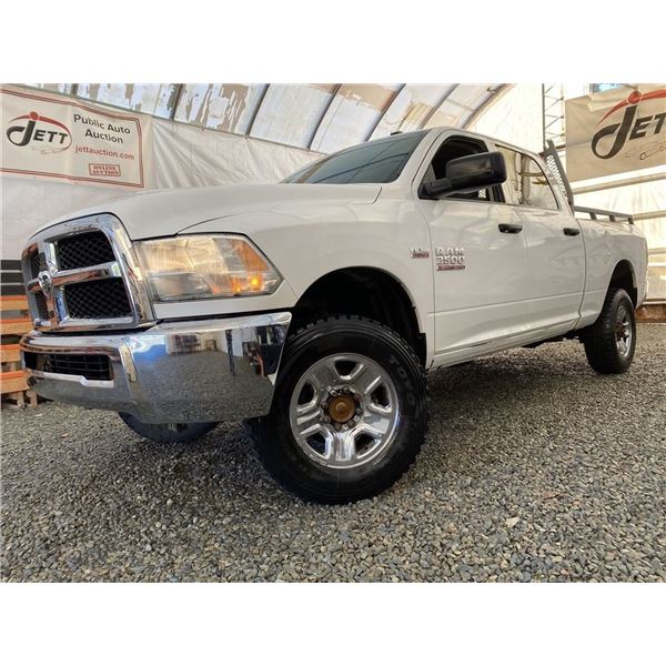 C6B --  2014 DODGE RAM 2500 ST CREW CAB 4X4, White, 112407