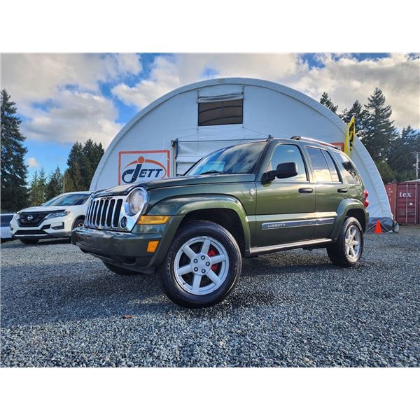 C6F --  2007 JEEP LIBERTY LIMITED 4X4, Green, 193238 KM