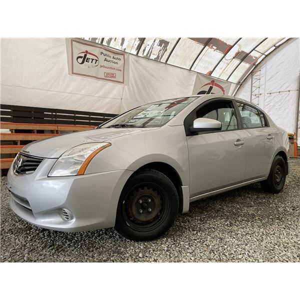 A1 --  2010 NISSAN SENTRA , Silver, 263592 KM  "NO RESERVE"