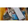 Image 2 : TOTE OF DRYWALL SUPPLIES, FUSES, LIGHT BULBS, ETC