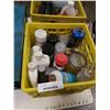 Image 2 : METAL TACKLE BOX AND 2 CRATES OF SHOP FLUIDS