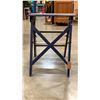 Image 2 : WOOD PAINTED BLUE 2 STEP LADDER