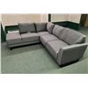 Image 1 : BRAND NEW MAZIN HOME COLLECTION RIGHT HAND FACING 2PC SECTIONAL W/ CHAISE IN LIGHT GREY - RETAIL $24