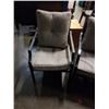 Image 2 : ALUMINUM PATIO LOVESEAT AND 2 STACKABLE CHAIRS WITH CUSHIONS