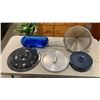 Image 2 : BOX OF COOKWARE AND LARGE STRAINER