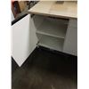 Image 8 : 74 INCH WHITE CABINET WITH FINISHED COUNTERTOP